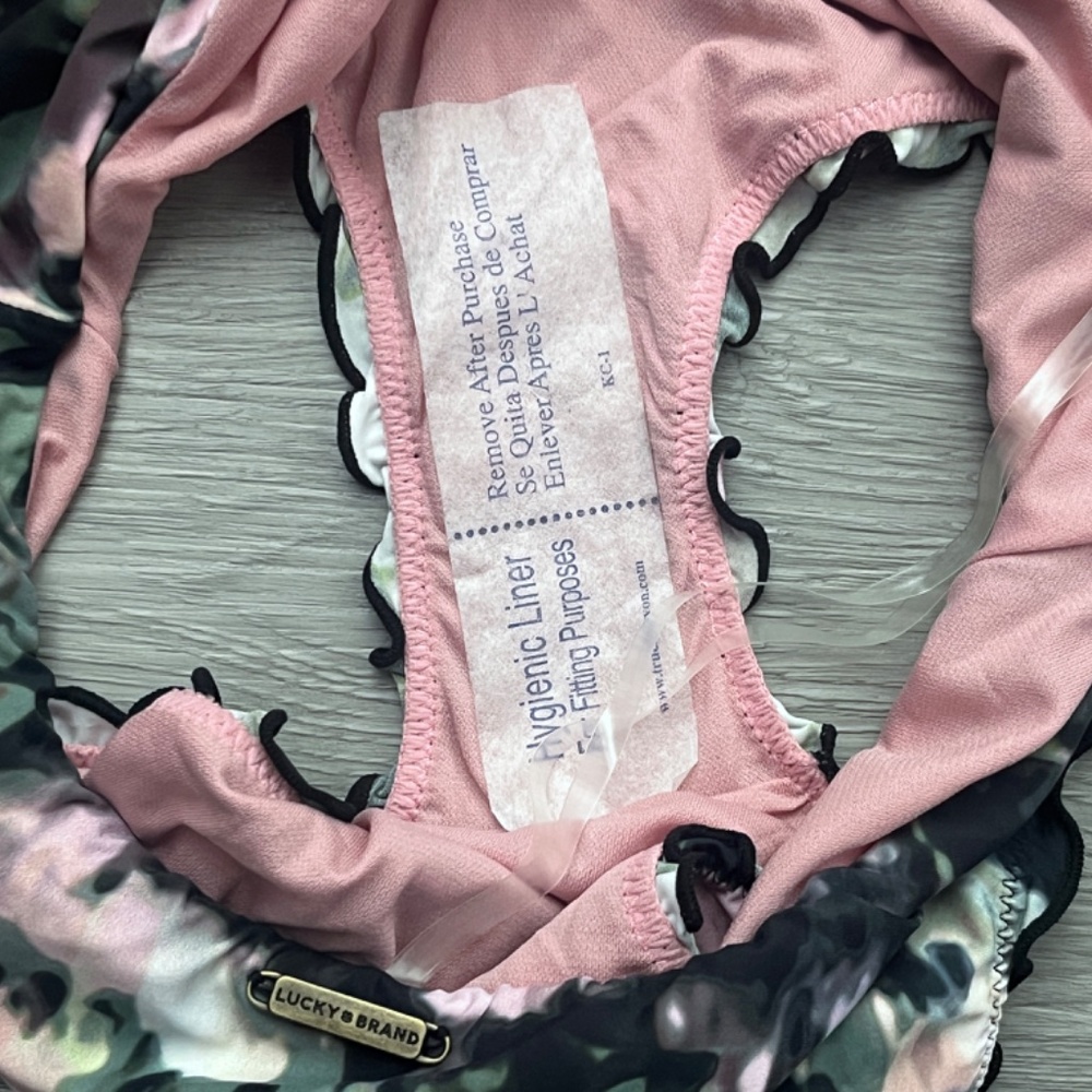 (NWT) Lucky Brand Smokescreen Monokini One-Piece Swimsuit Size XS - Picture 12 of 12